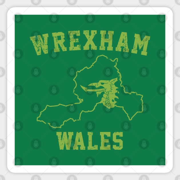 Wrexham Wales / Cymru Sticker by Botak Solid Art